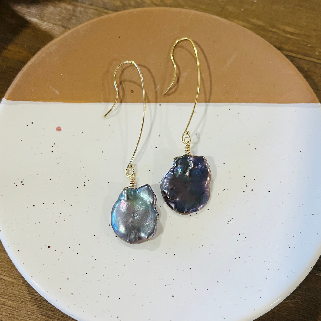 PEACOCK PEARL EARRINGS