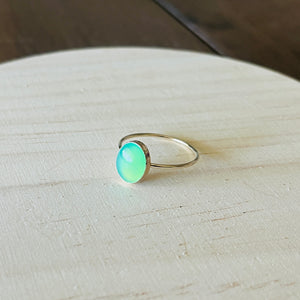 CHRYSOPRASE XL OVAL RING