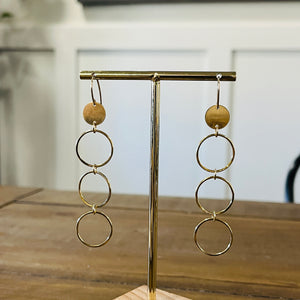 DISC CIRCLE EARRINGS