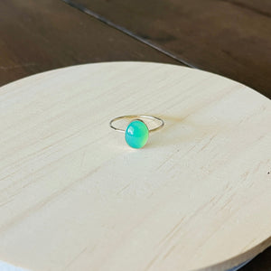 CHRYSOPRASE XL OVAL RING