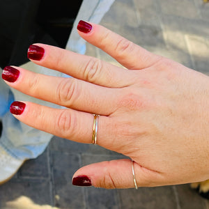 HAMMERED STACKING RING