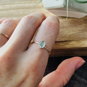 LARGE OVAL GEMSTONE RING